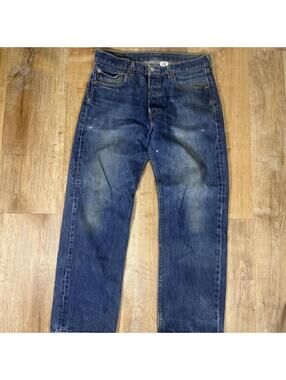 Y2K Levi’s 501 Jeans – Blue Distressed (34x30)